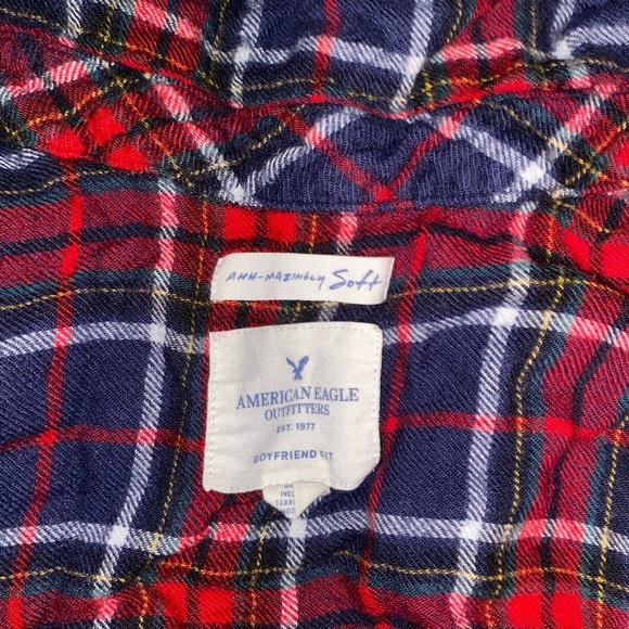 American Eagle Plaid Button Up Shirt - Picture 3 of 3